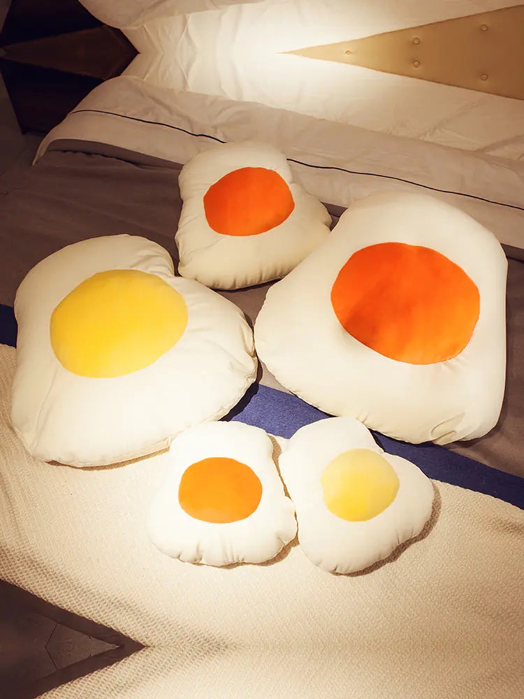 Poached Egg Shaped Decorative Pillow freshparc