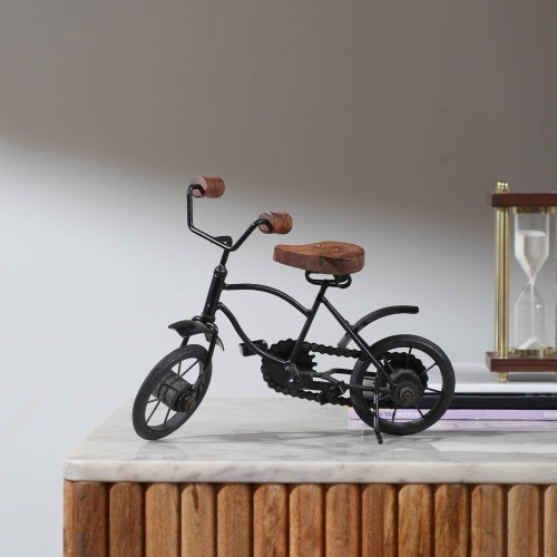 Decorative Metal Bicycle Pedestal-Hand-Crafted Vintage Elegance-Perfect For Home And Office Decor