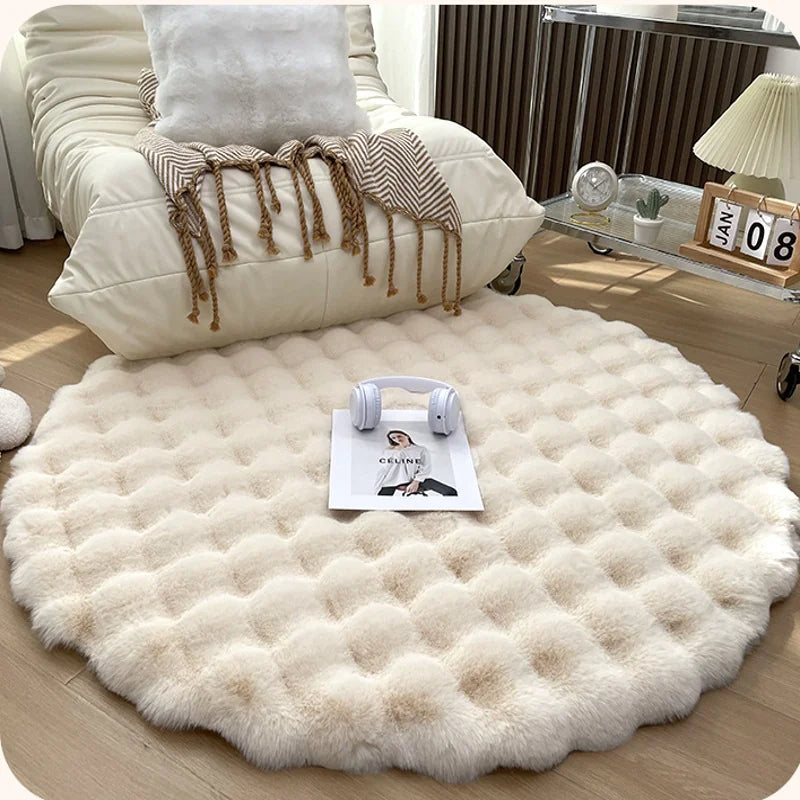 Plush Round Carpet freshparc