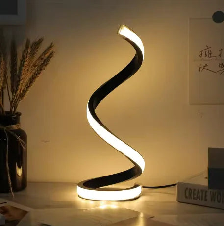 LED spiral table lamp