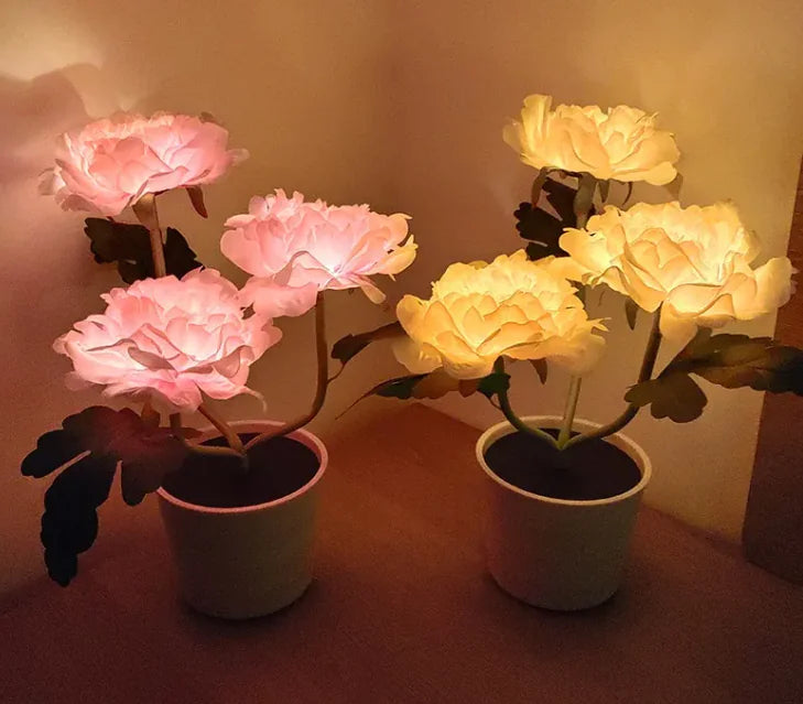 Peony Plant Desk Lamp freshparc