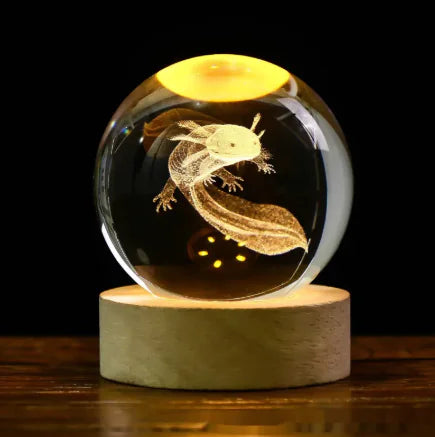 luminous galaxy crystal lamp