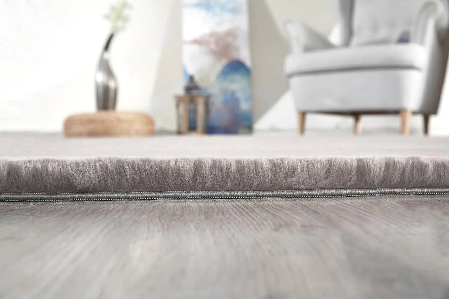 Jassrug Fur Carpet 80x120 Anthracite freshparc