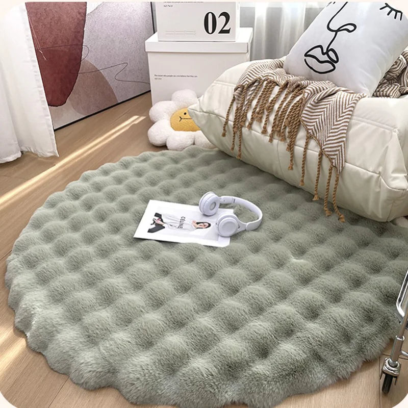 Plush Round Carpet freshparc