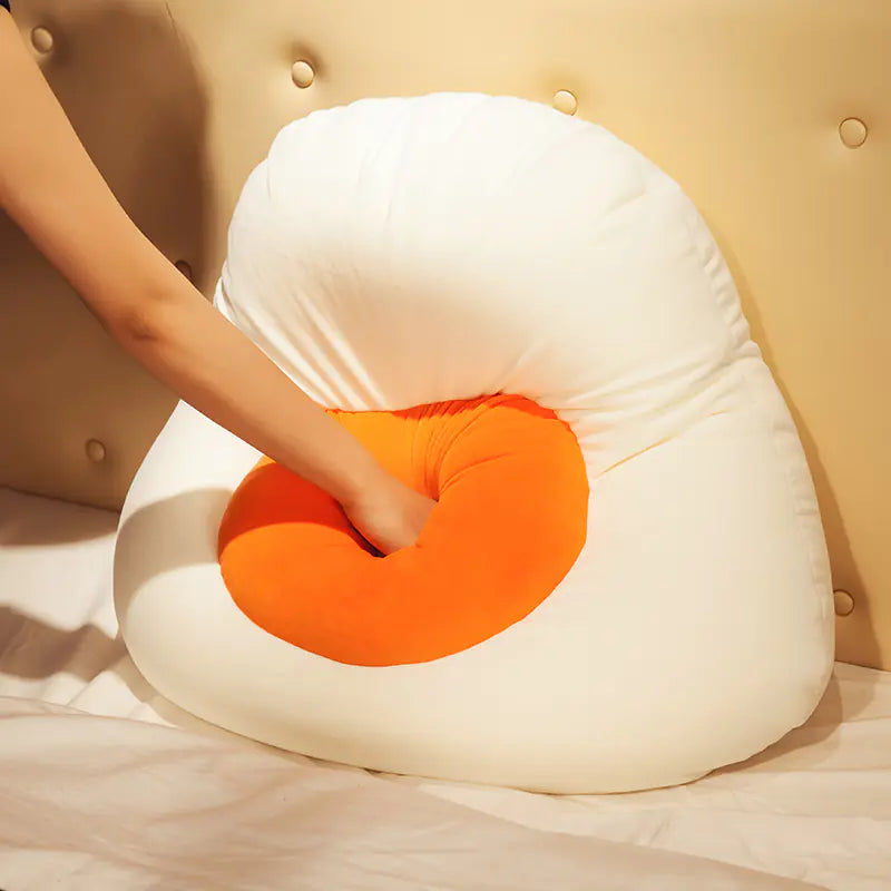 Poached Egg Shaped Decorative Pillow freshparc