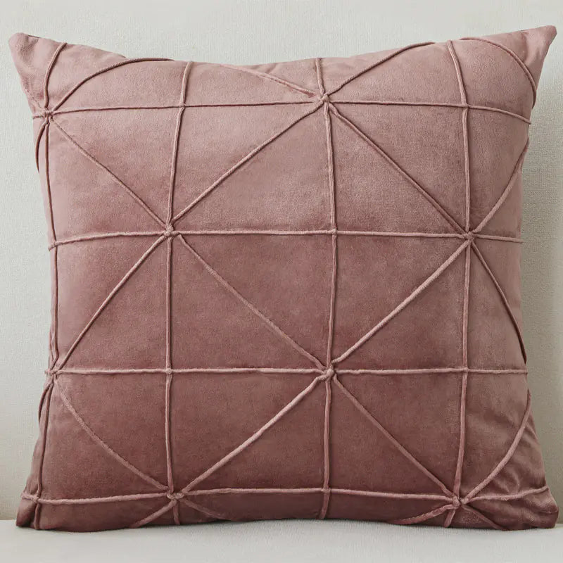 Solid Color Velvet Pillow Cushion Cover