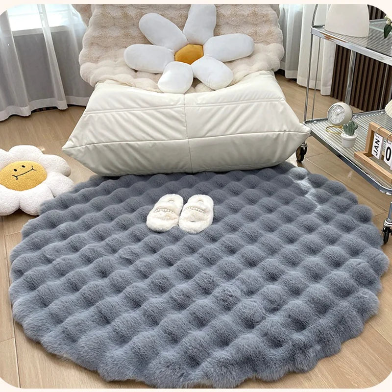 Plush Round Carpet freshparc