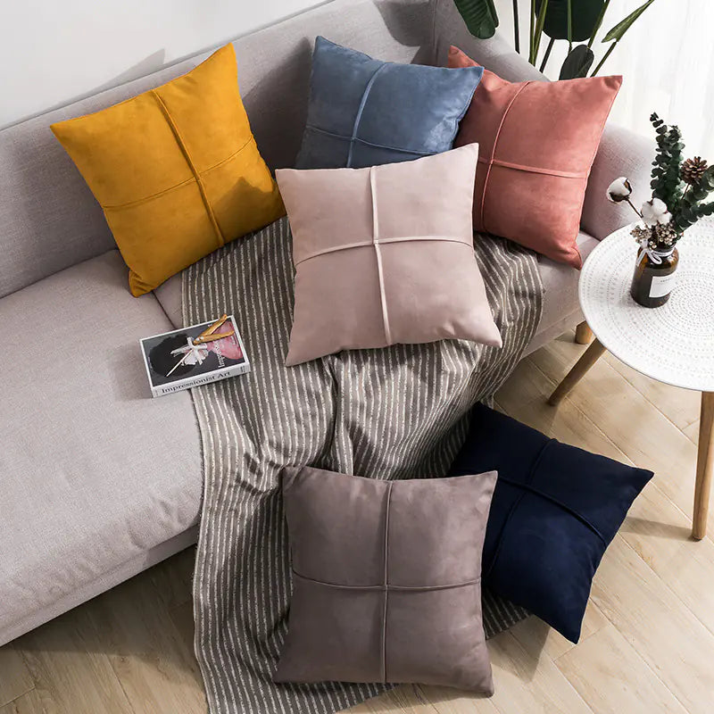 Simple Ins Style Suede Sofa Pillow Cover freshparc