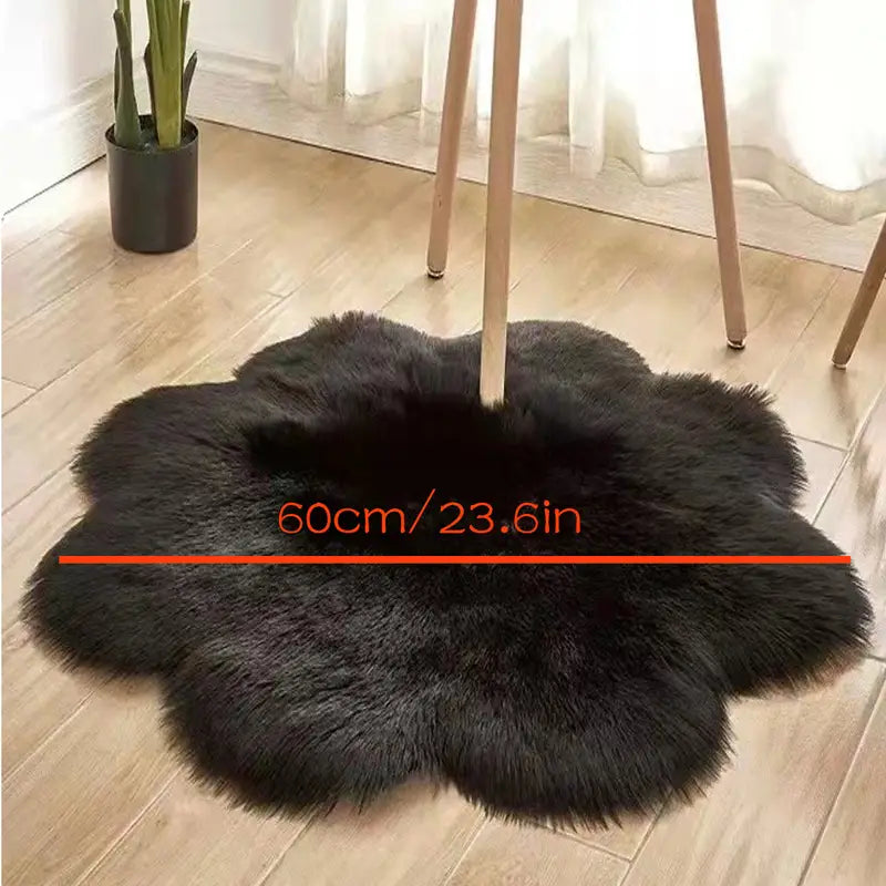 NG Cloud Shape Faux Wool Area Rug for Living Room freshparc