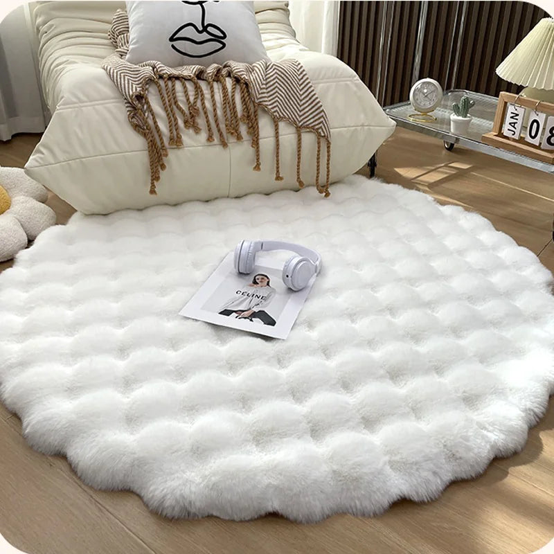 Plush Round Carpet freshparc
