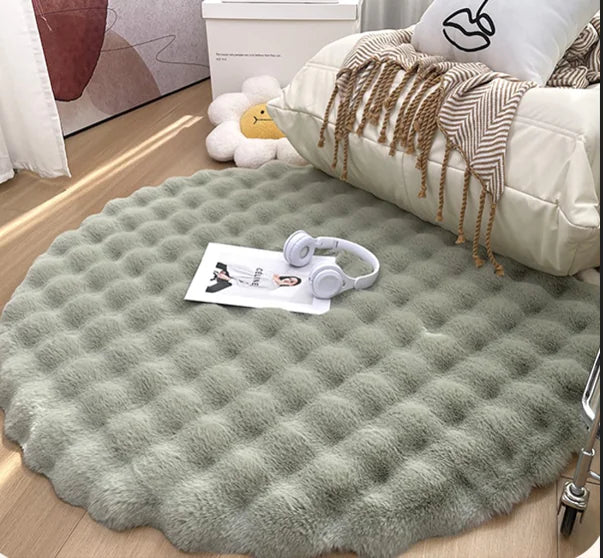 Plush Round Carpet freshparc