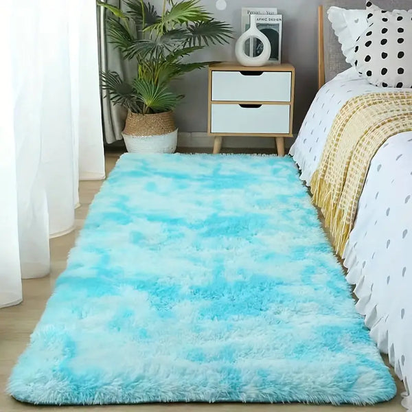 fluffy shaggy area rug
