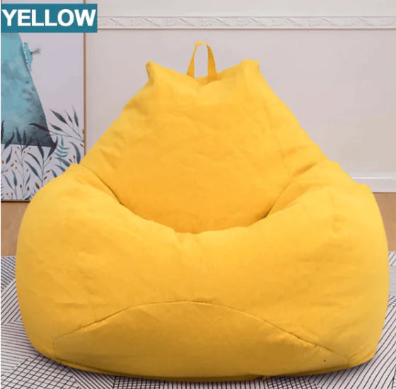 Beanbag Chair Cover - Cotton Lazy Sofa Cover (One Piece) freshparc