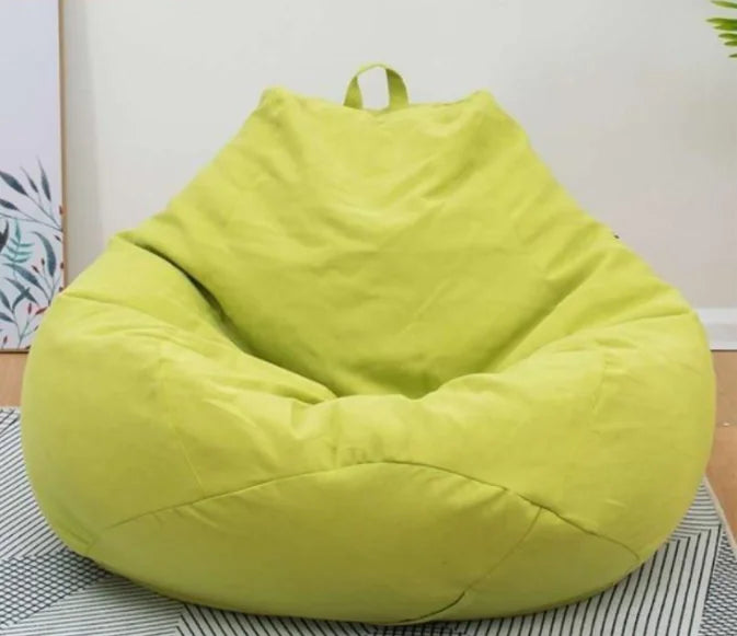Beanbag Chair Cover - Cotton Lazy Sofa Cover (One Piece) freshparc