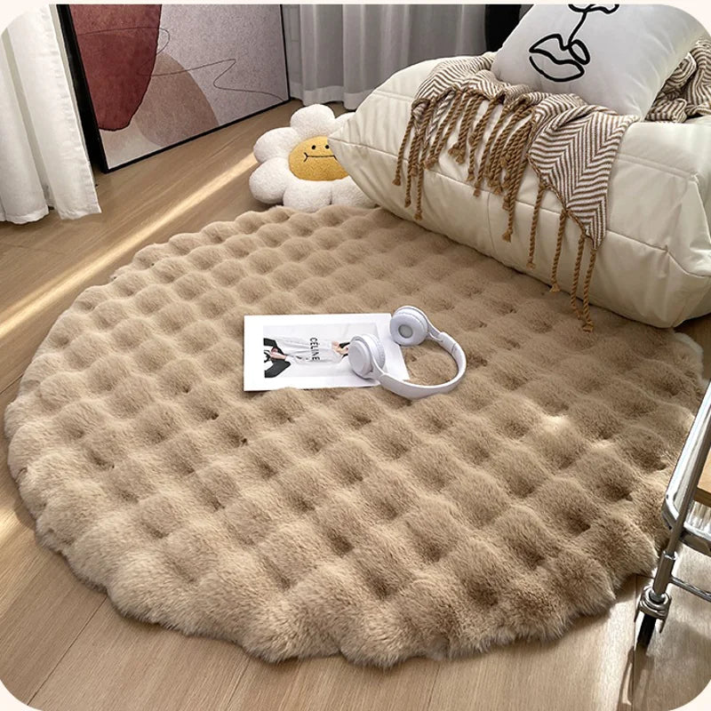 Plush Round Carpet freshparc