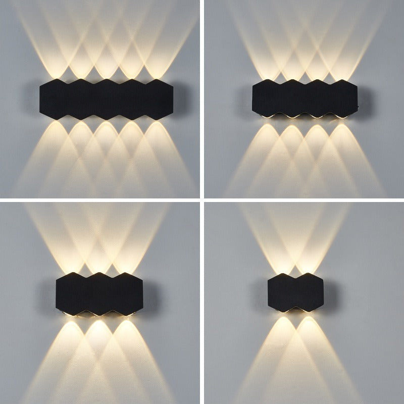 Modern Minimalist Led Wave Shape Corridor Aisle Wall Lamp