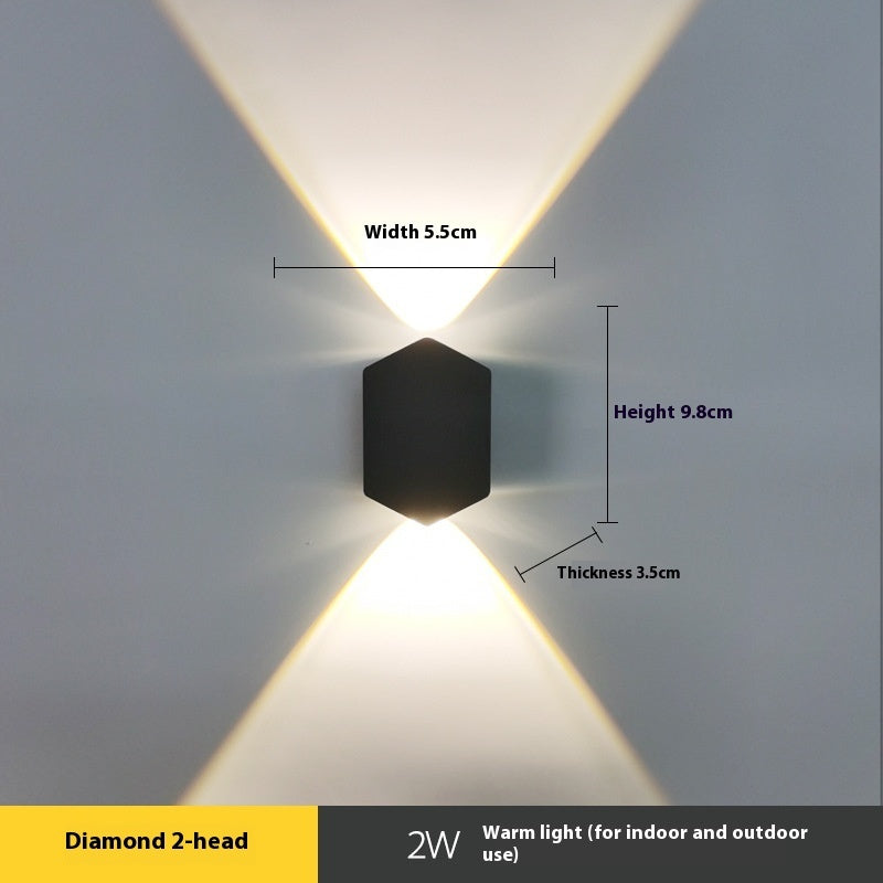 Modern Minimalist Led Wave Shape Corridor Aisle Wall Lamp