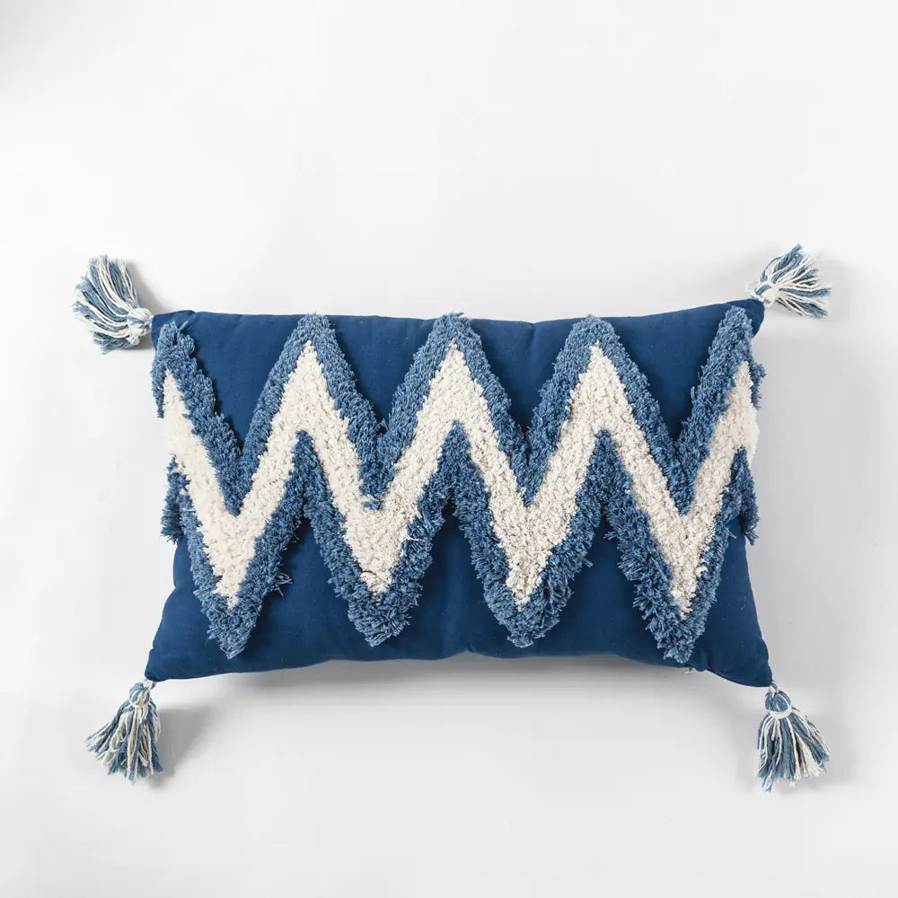 Bohemian Colorful Geometric Embroidered Throw Pillow