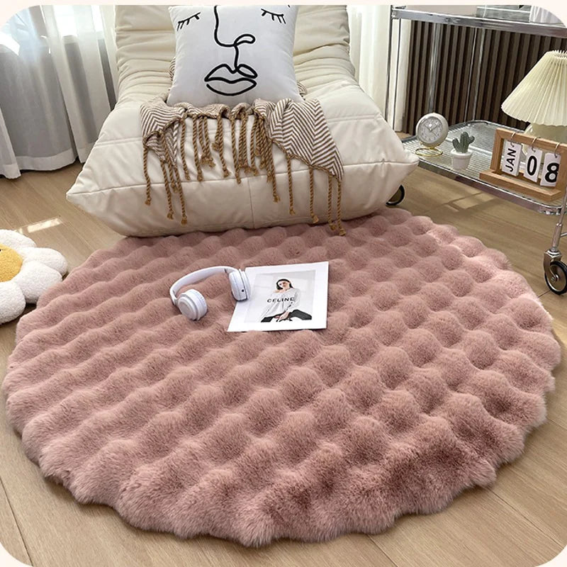 Plush Round Carpet freshparc
