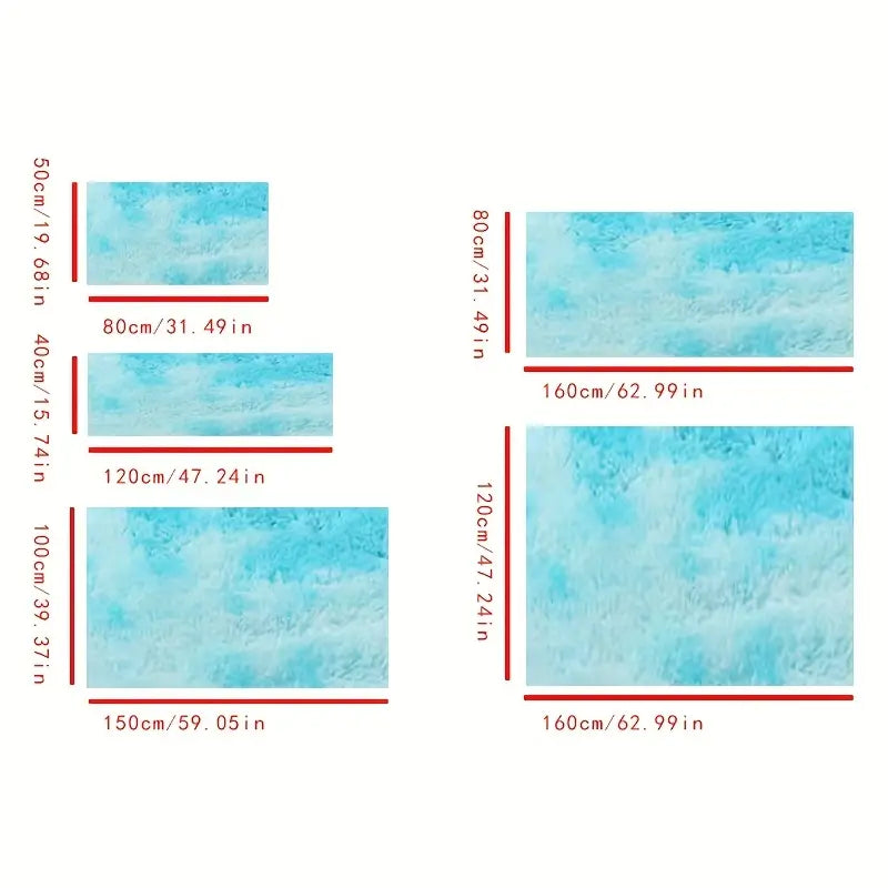 Fluffy Shaggy Area Rug for Living Room (Various Sizes) freshparc