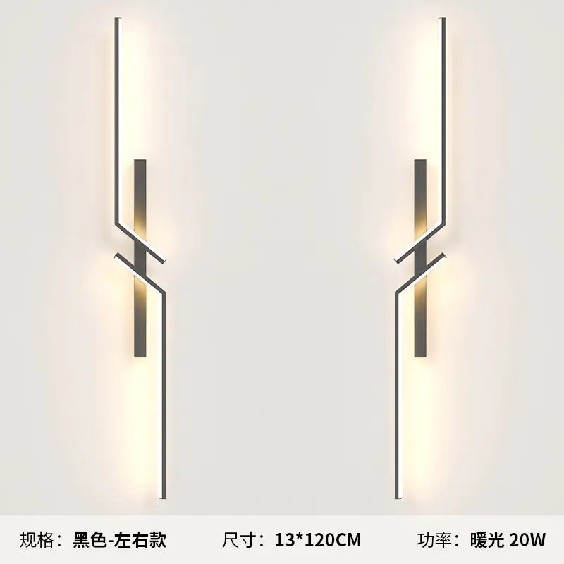 Modern Minimalist Long Strip Wall Lamp for Bedroom & Living Room freshparc
