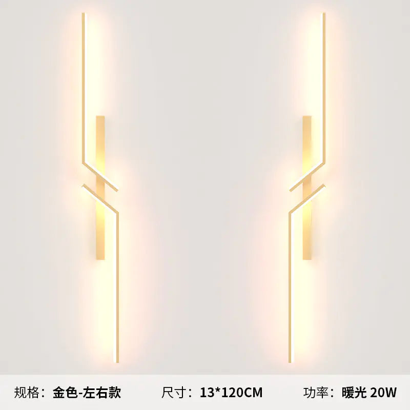 Modern Minimalist Long Strip Wall Lamp for Bedroom & Living Room freshparc