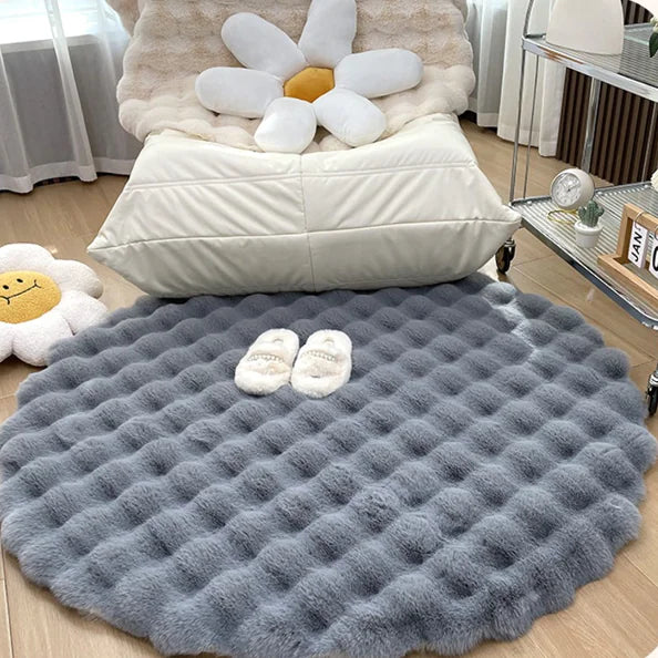 Plush Round Carpet freshparc