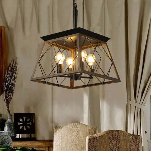 Farmhouse Chandelier 4 Lights Vintage Antique Chandelier Lamps -no Bulbs-Unusable Platform - Temu