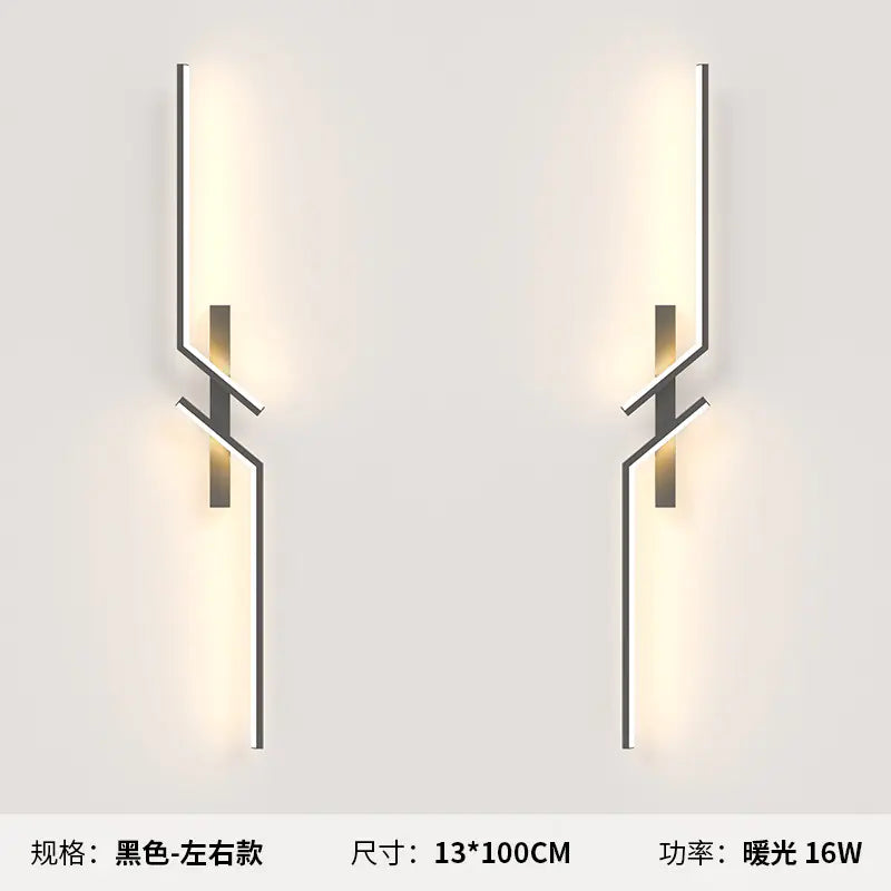 Modern Minimalist Long Strip Wall Lamp for Bedroom & Living Room freshparc